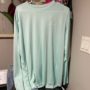 Columbia Men's Aqua Long Sleeve Tee